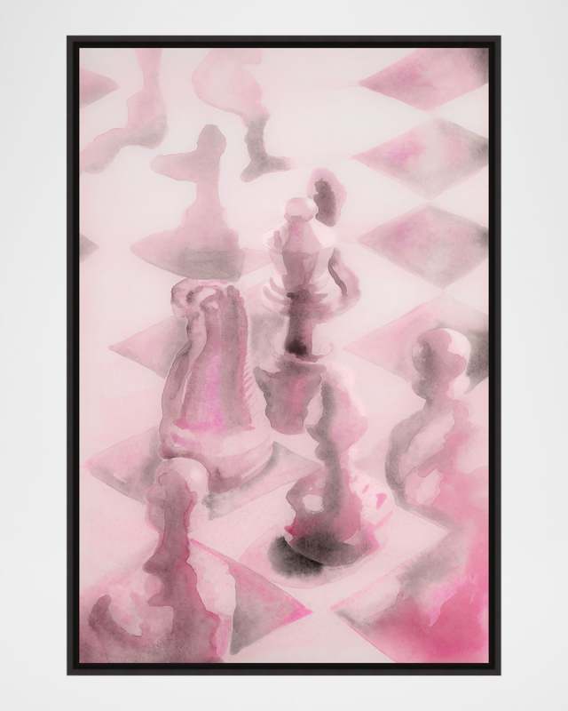 "Checkmate" Framed Giclee by D'Alessandro Leon, 41.5" x 61.5"